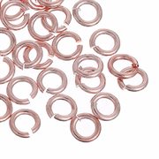  O-ringe. Rosaguld. 5 mm. 4 gram = 100 stk.